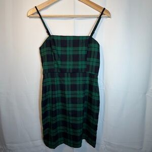 Forever 21 Plaid Green and Black Mini Dress